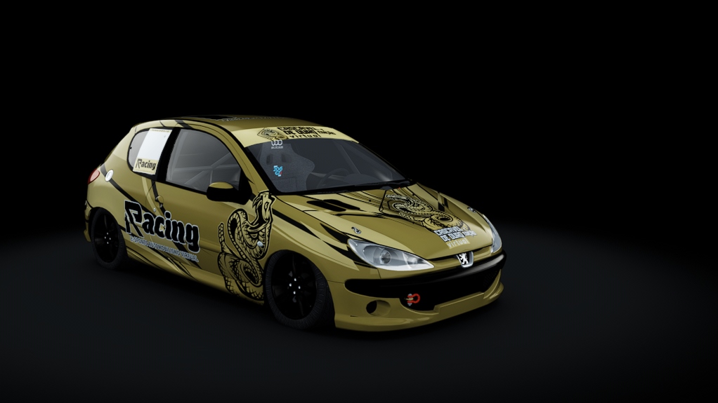 Peugeot 206 - Gold Cup by Racing e-Sports, skin Racing e-Sports