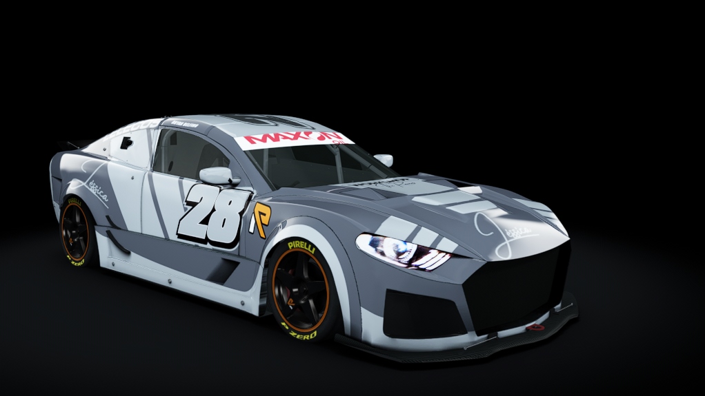 Mustang - Nascar Cup by Racing e-Sports, skin 28 BRYAN DELFINO