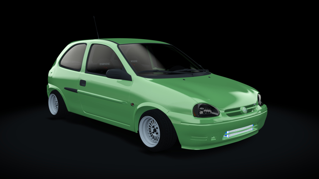 Opel Corsa B 1.9td, skin verde