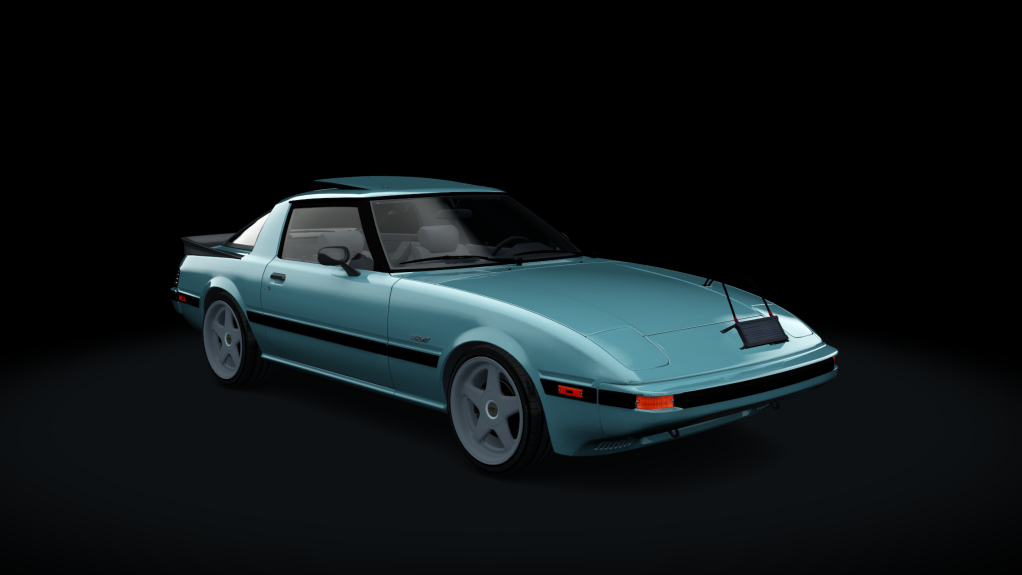 Mazda RX7 FB S1, skin Rhyl_Blue_Metallic