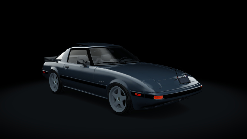 Mazda RX7 FB S1, skin Sound_Silver_Metallic