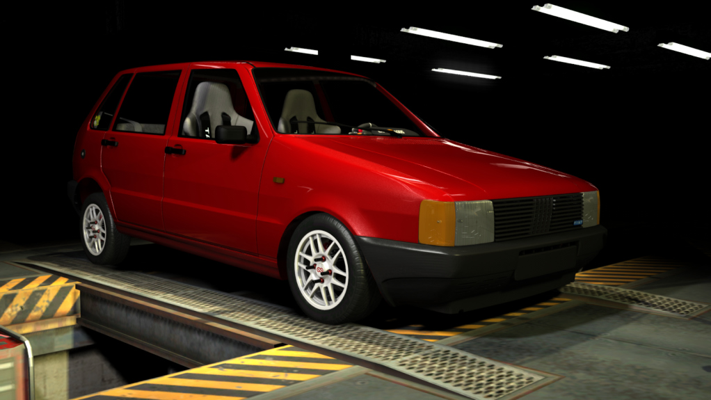 SW Fiat Uno 70s, skin Rojo