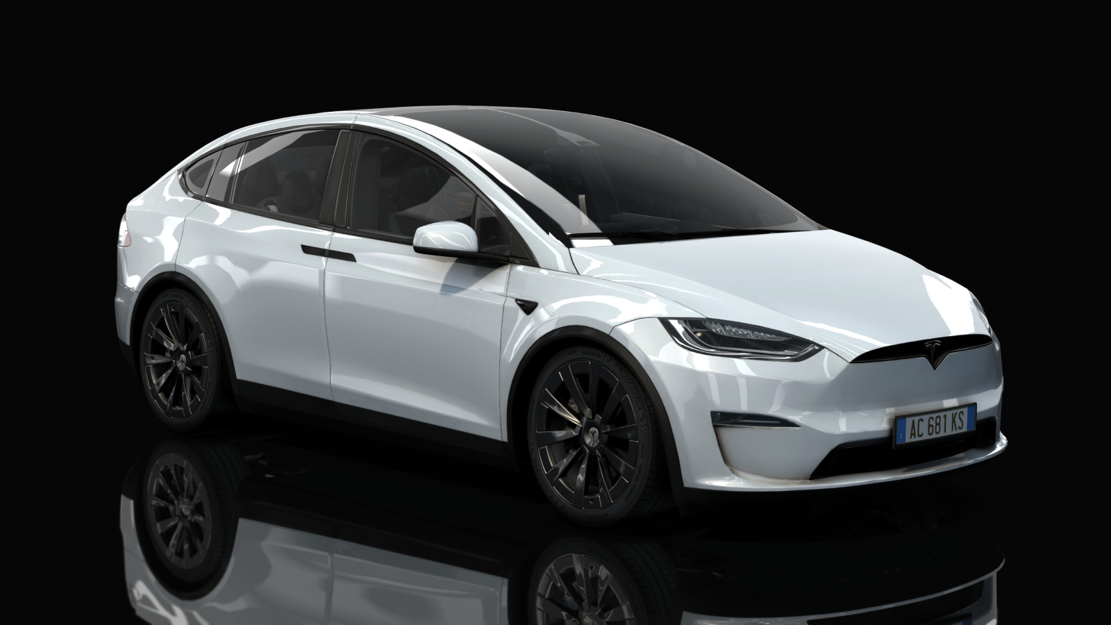 Tesla Model X Plaid, skin Pearl White Multi-Coat