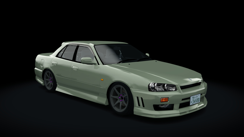 Nissan Skyline HR34, skin 08_millennium_jade