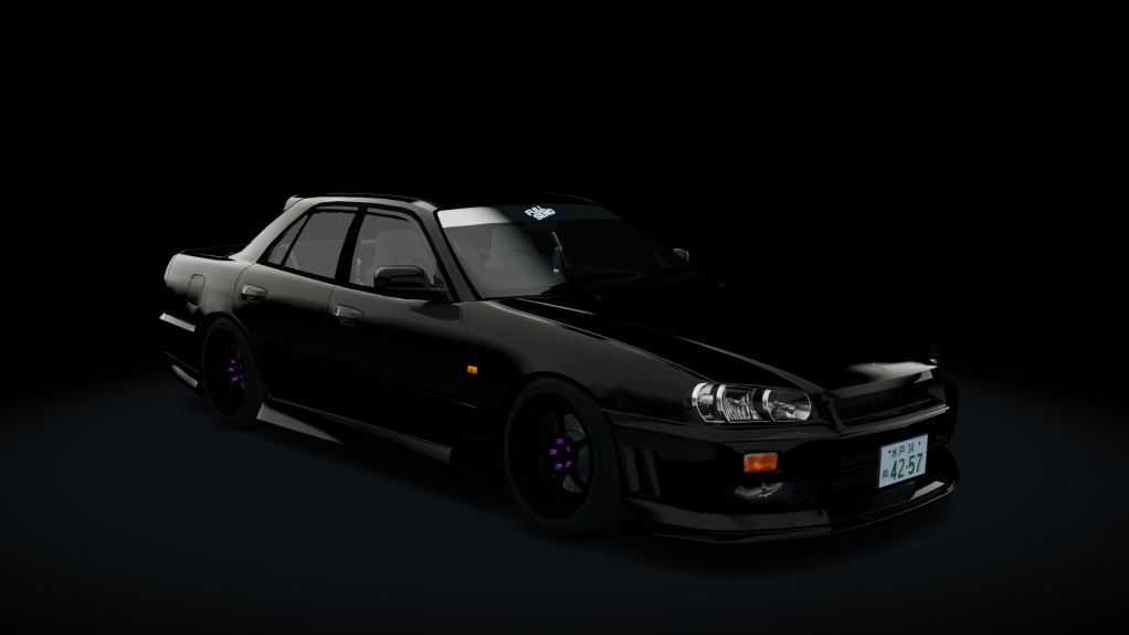 Nissan Skyline HR34, skin FS_STREET_BLACK