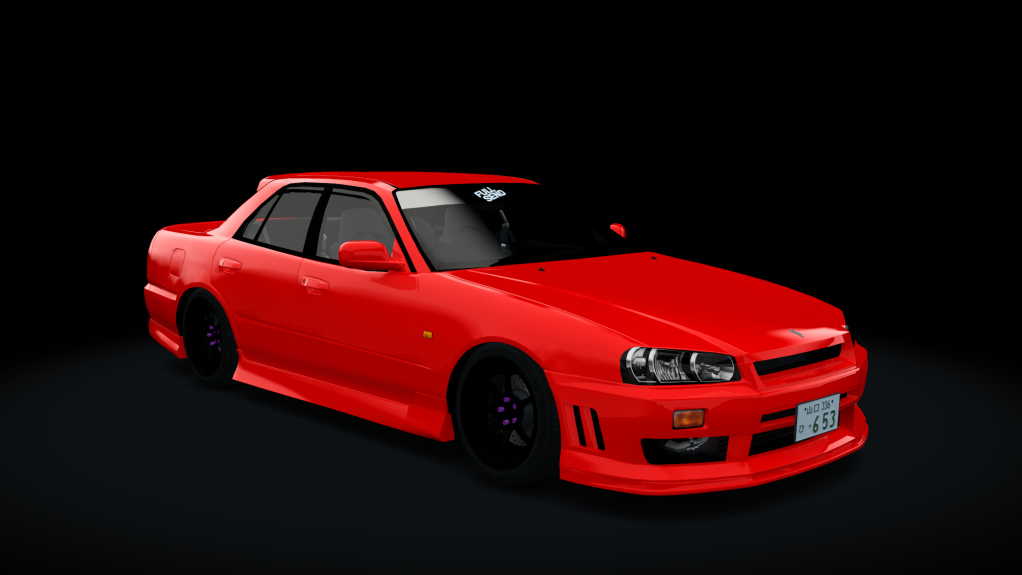 Nissan Skyline HR34, skin FS_STREET_RED